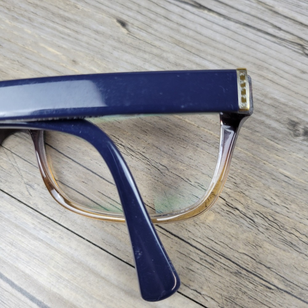 Ralph Lauren Eyeglass Frames RA7064 1114 Brown Navy Women 52-16-135 - Picture 8 of 15